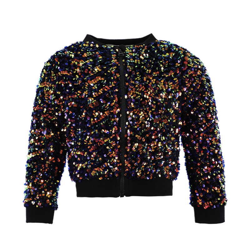 Custom Kids Sequin Bomber Jacket
