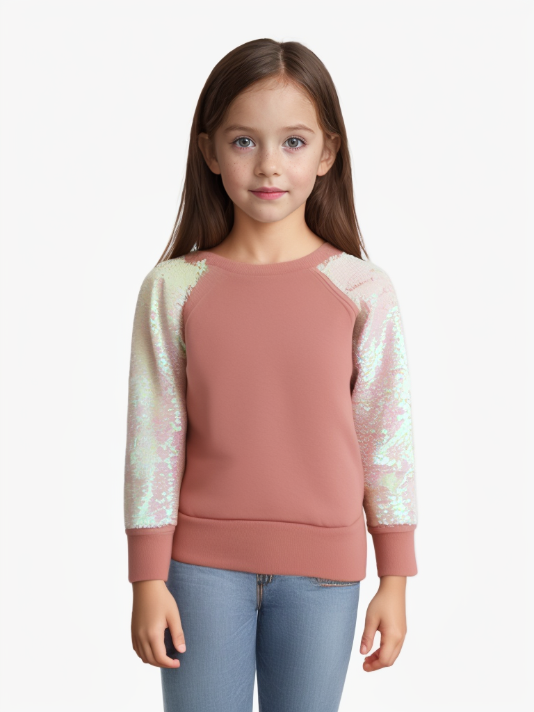 Custom Girls' Sequin Sweatshirt
