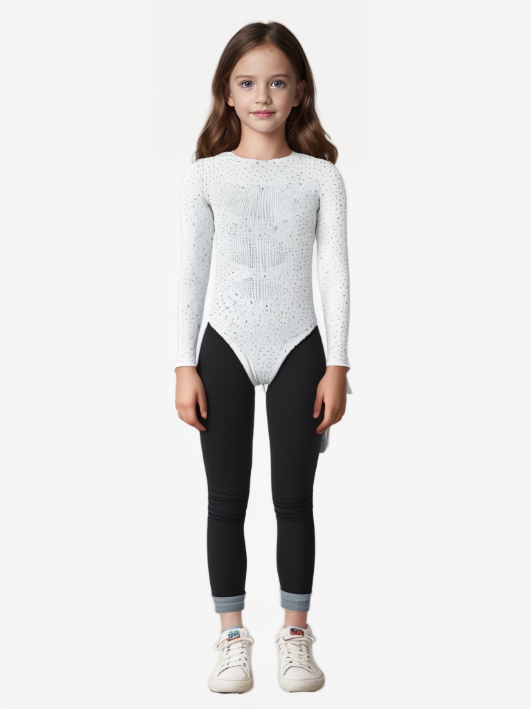 Girls’ Beaded Fitted Backless Long T – shirt