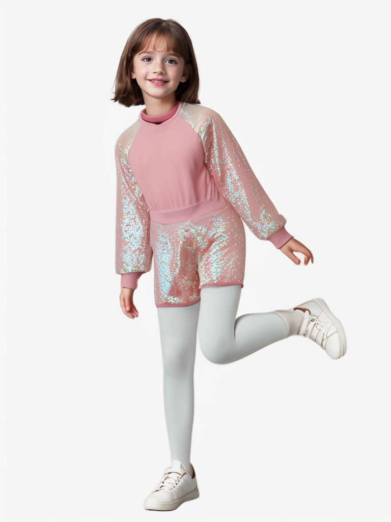 Custom Girls’ Sequin Sports Set