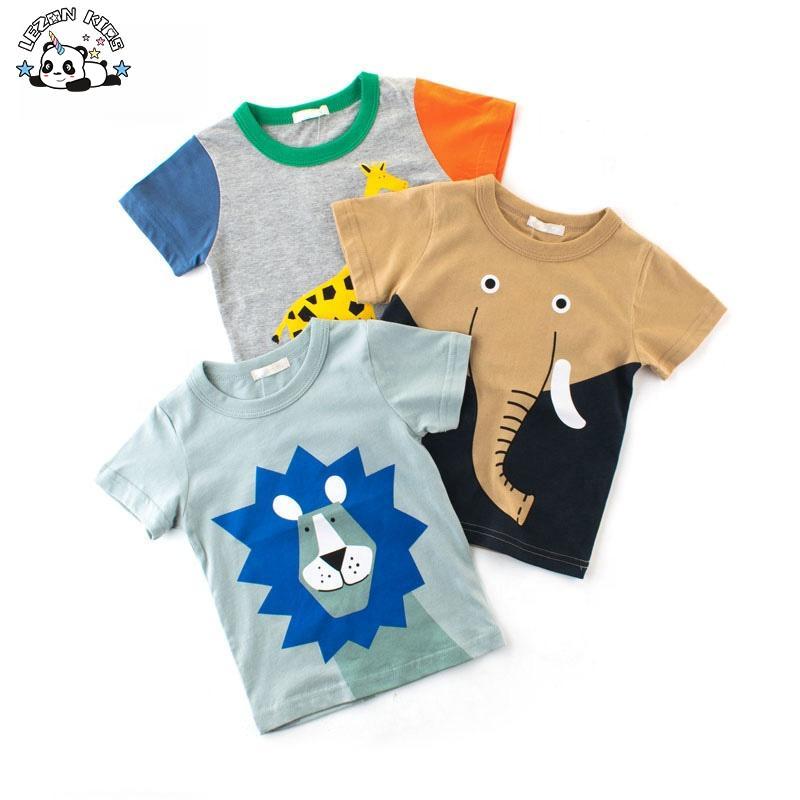 Customizable Children’s Cartoon Animal Boys T-shirt