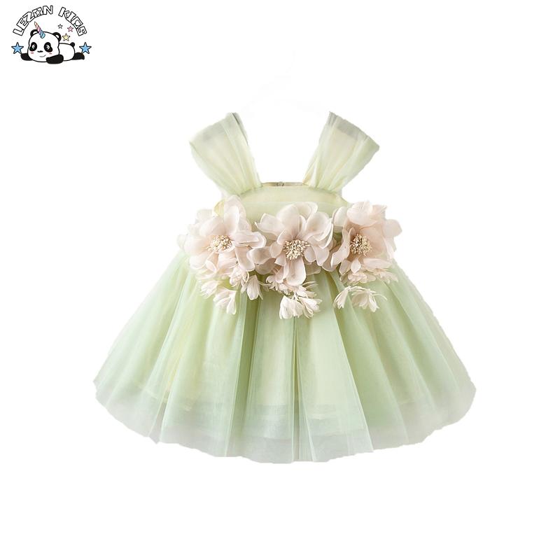 Solid Flower Girl Casual Formal Dress