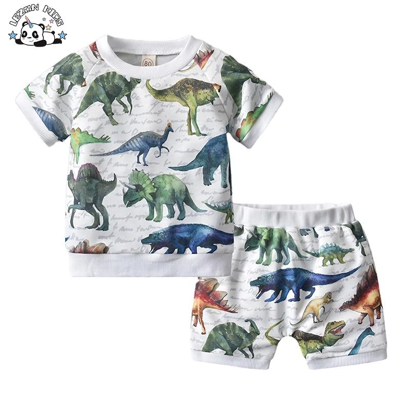 Summer Hot Sale Cartoon Printing Boys Clothing Sets