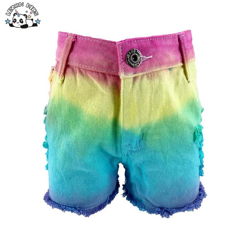 Customizable Kids Tie Dye Jeans Shorts