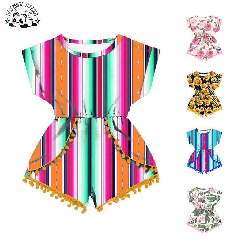 Customized Rose Stripe Jumpsuit