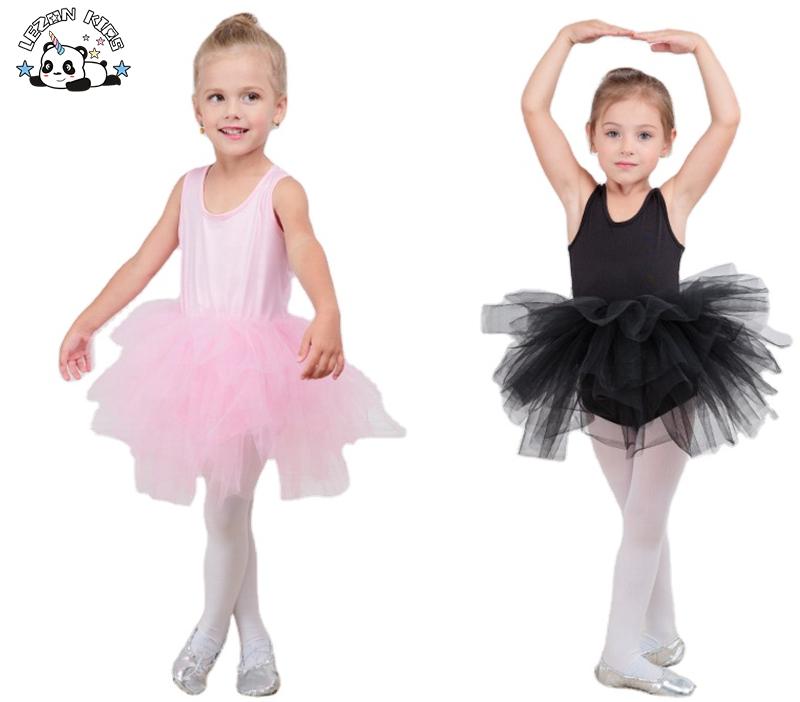 Wholesale Kids Clothing Cotton Spandex Sleeveless Girls Ballet Tutu Dress for Dance Performance