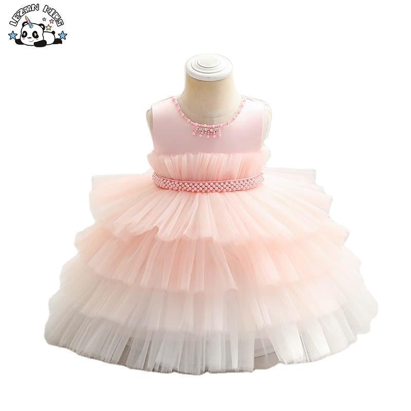 Children’s Dress Cake Princess Dress Girl Baby’s First Birthday Party Girls Dress for Church