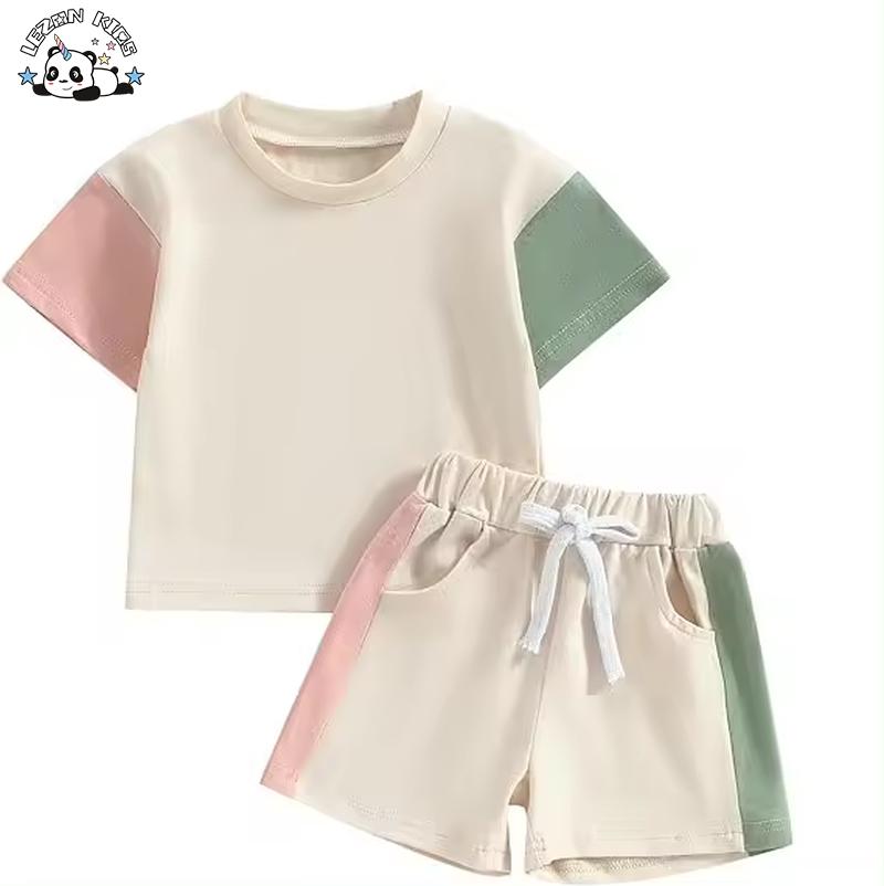OEM Customizable New Arrival Toddler Girl Casual Children’s Wear T-shirt Trousers 2 Pieces Clothes Sets