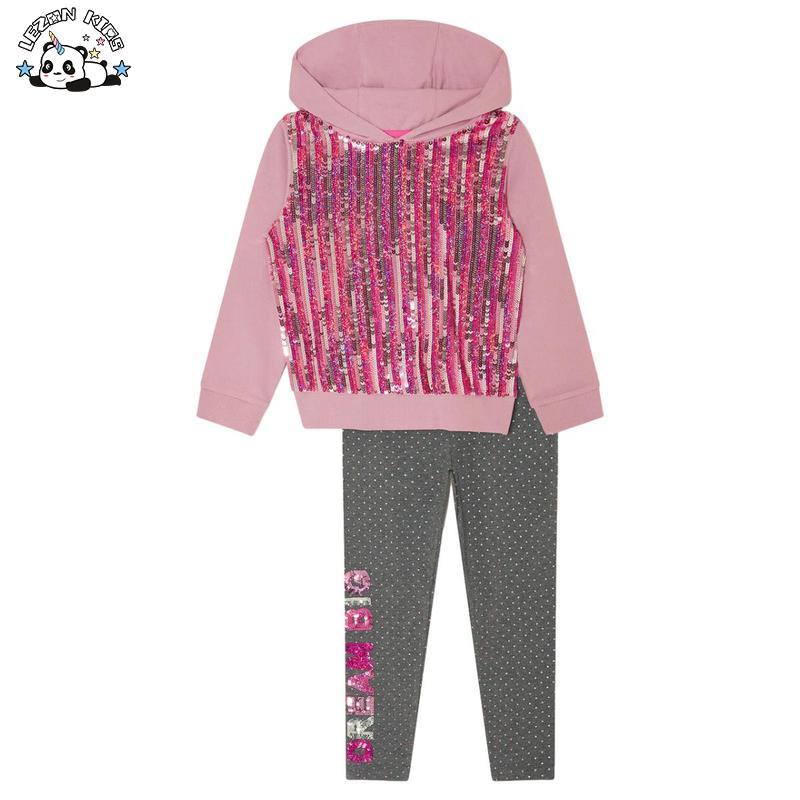 Customizable Girls Hoodie Legging Pant Set