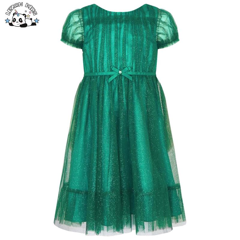 Elegant Customizable Design Girls Short Sleeves Long Dress Summer Princess Dress for Girl