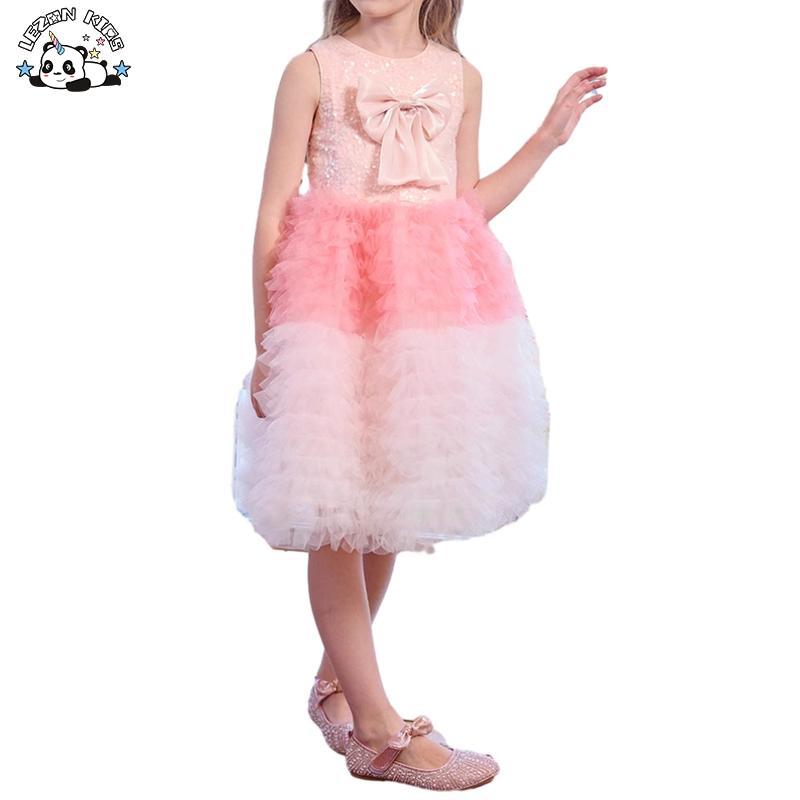 Customizable Princess Latest Design Sleeveless Sequin Dress