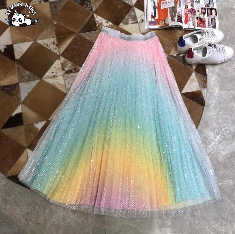 Rainbow Maxi Skirt