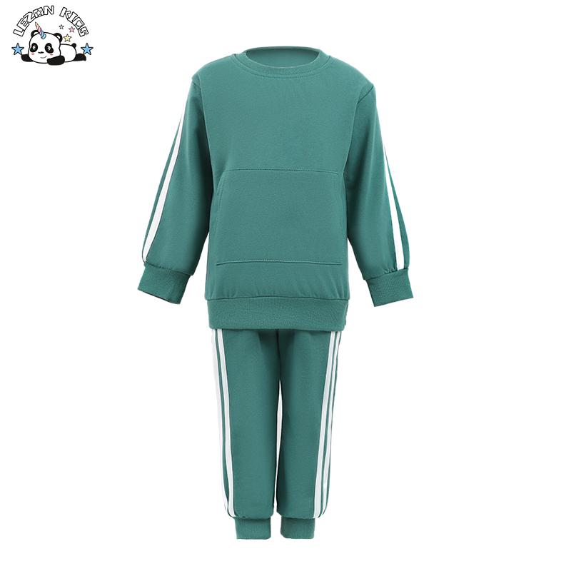 Wholesale Children Clothing Set Autumn Cotton Sweatshirt and Jogger Boys Clothing Set