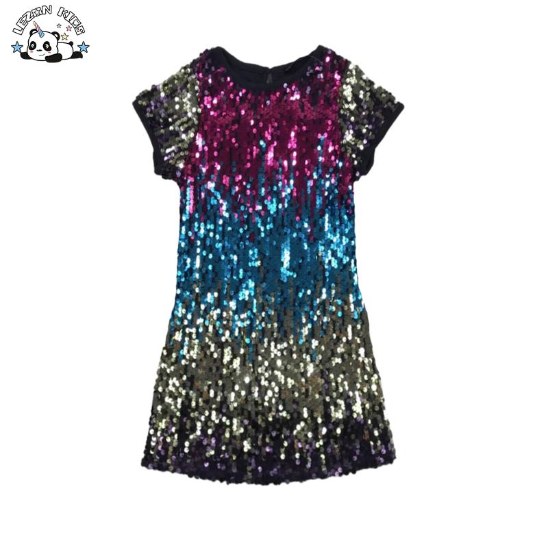 Custom Gradient Sequin Dress