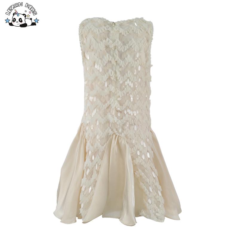 Customized Birthday Princess Dress Kids Fishtail Dress