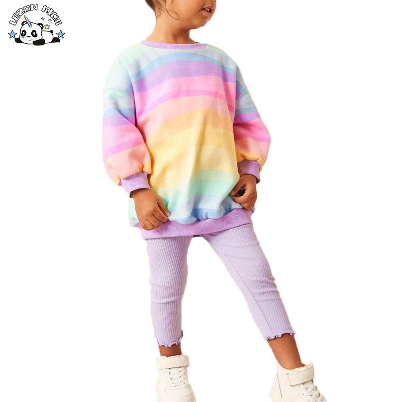 Wholesale 2-Piece Casual Rainbow Clothing