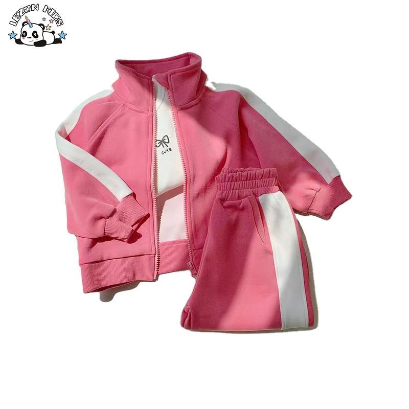 Customizable Casual Clothing Sports Hoodie Two-Piece Set Warm Thickness Winter Clothes Kids Boy Clothing Set