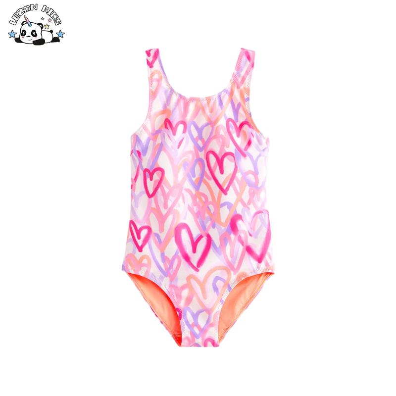 OEM High Quality Popular Toddler Girl Patterned Stretchy Swimsuit