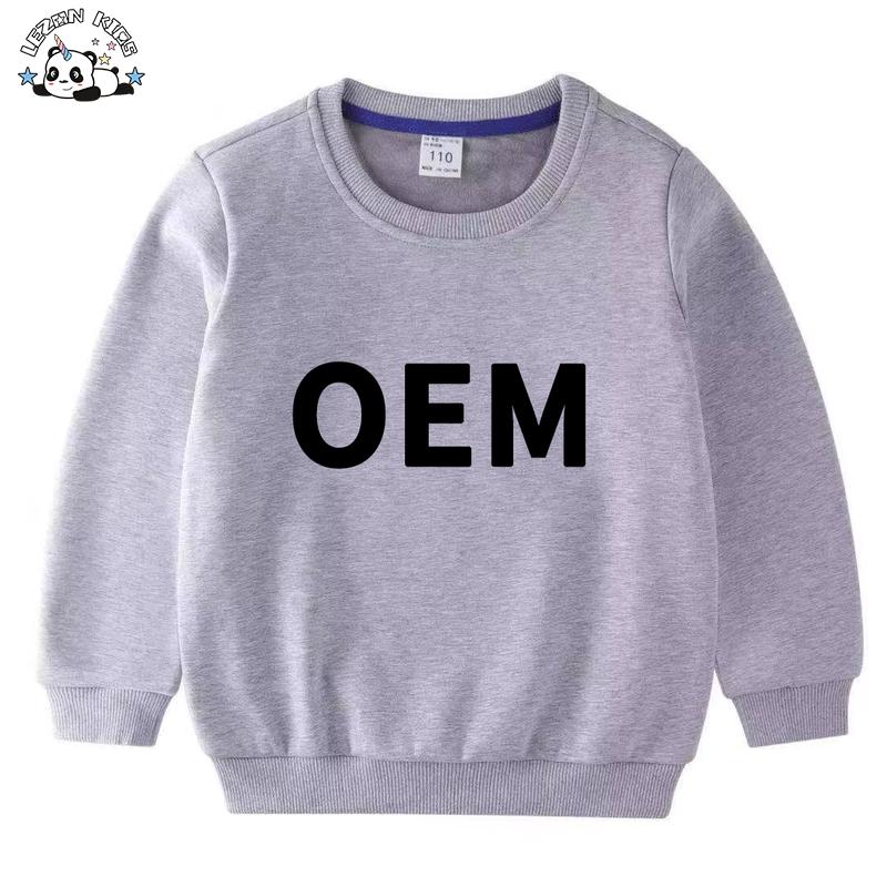 Unisex Boys Girls Children Clothing Luxury Baby Sweatshirt Velour Soft Fleece Sweatshirts