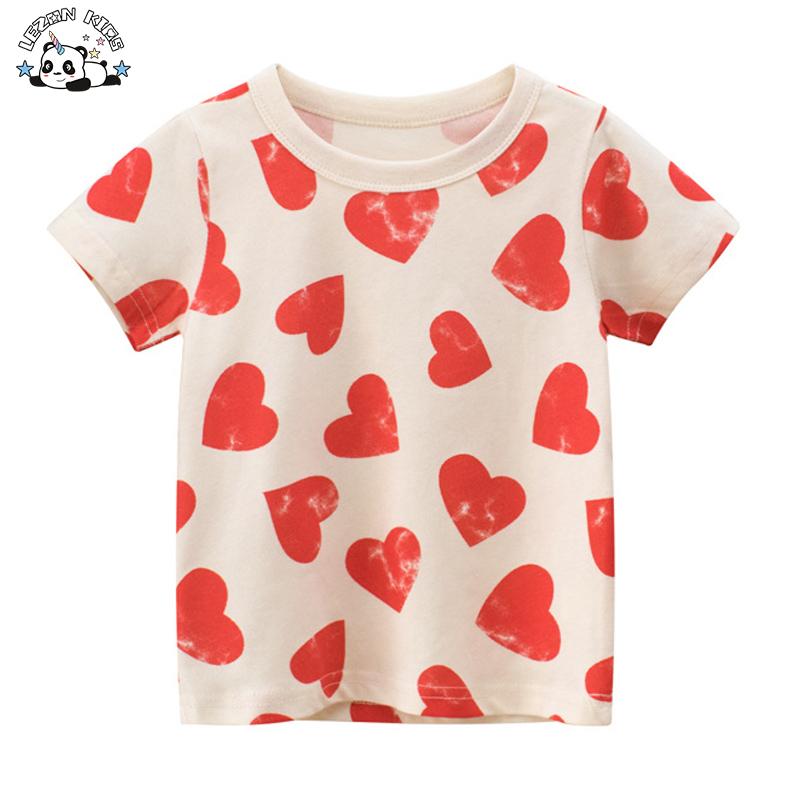 Custom Logo Designed Cotton T-Shirt Kids Short Sleeve Casual Style Girls’ Clothing for Festival Mother’s Day Toddler