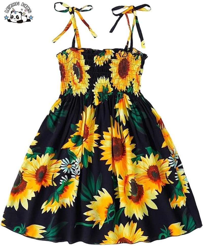 Customizable Summer Sleeveless Floral Beach Casual Sundress