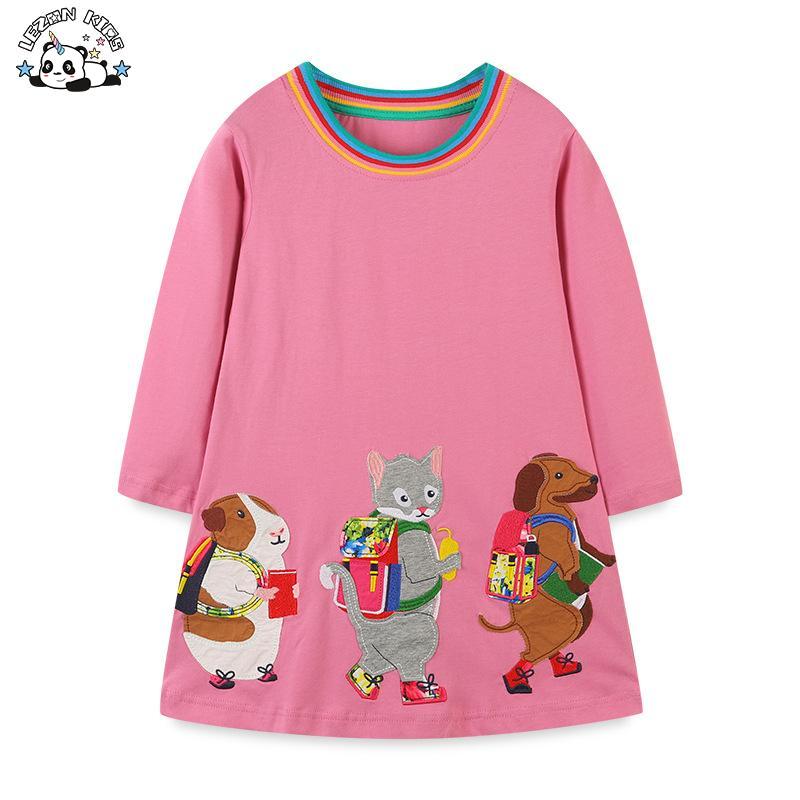 Customizable High Quality Toddler Girl Clothes Cotton Long Sleeve Girls Dresses