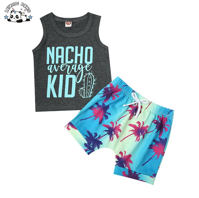 OEM Customizable New Arrival Boys Short Sleeves Vest Top Shorts Set