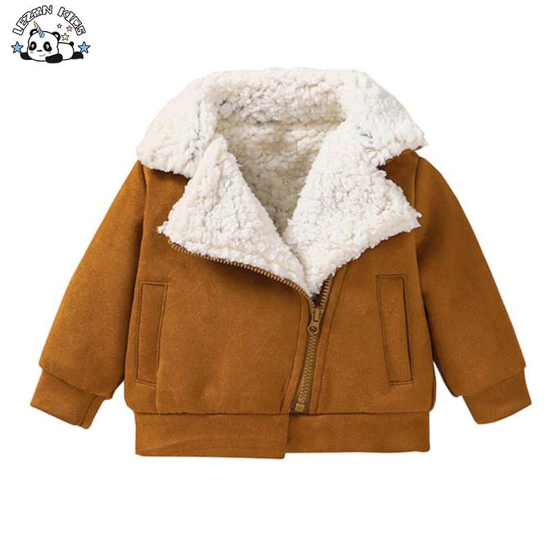 Customizable New High Quality Stylish Thick Warm Fleece Cashmere Kids Corduroy Jacket for Winter
