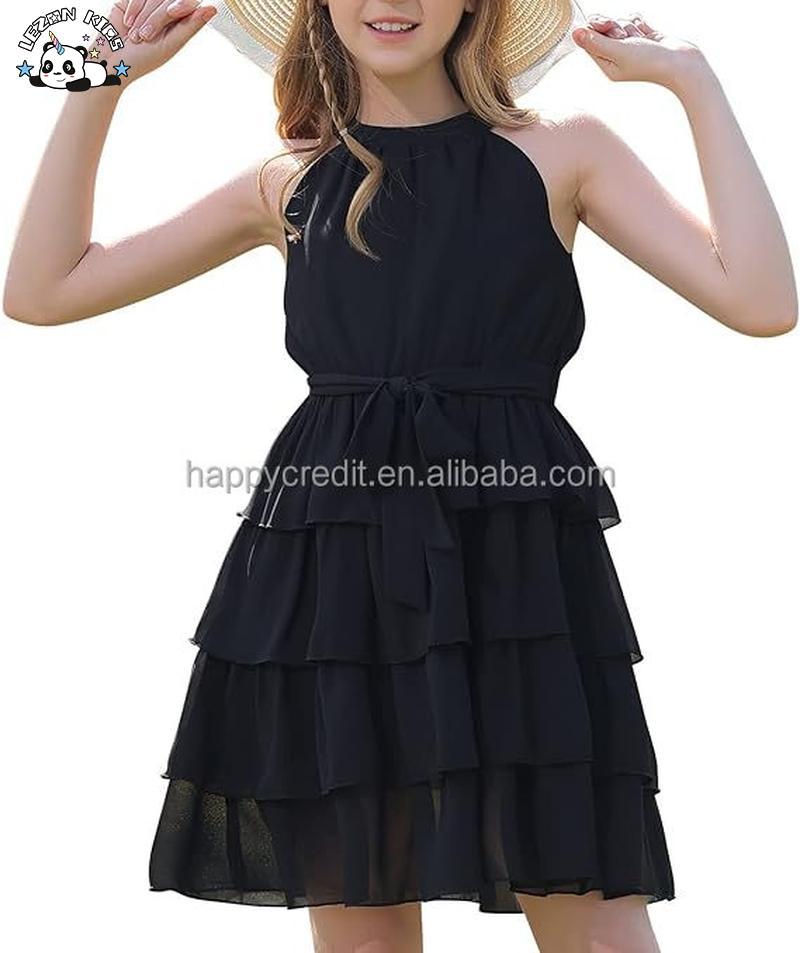 Customizable Hot Sale Floral Ruffle Dress