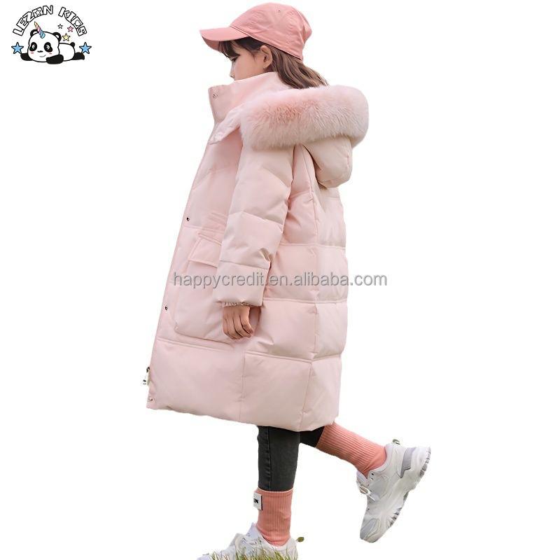 Customizable High Quality Winter Child Clothes Warm Fleece Winter Jacket Windproof Hooded Snow Coat for Girls