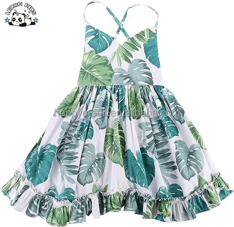 Customizable Floral Strap Summer Casual Cotton Party Beach Sundress