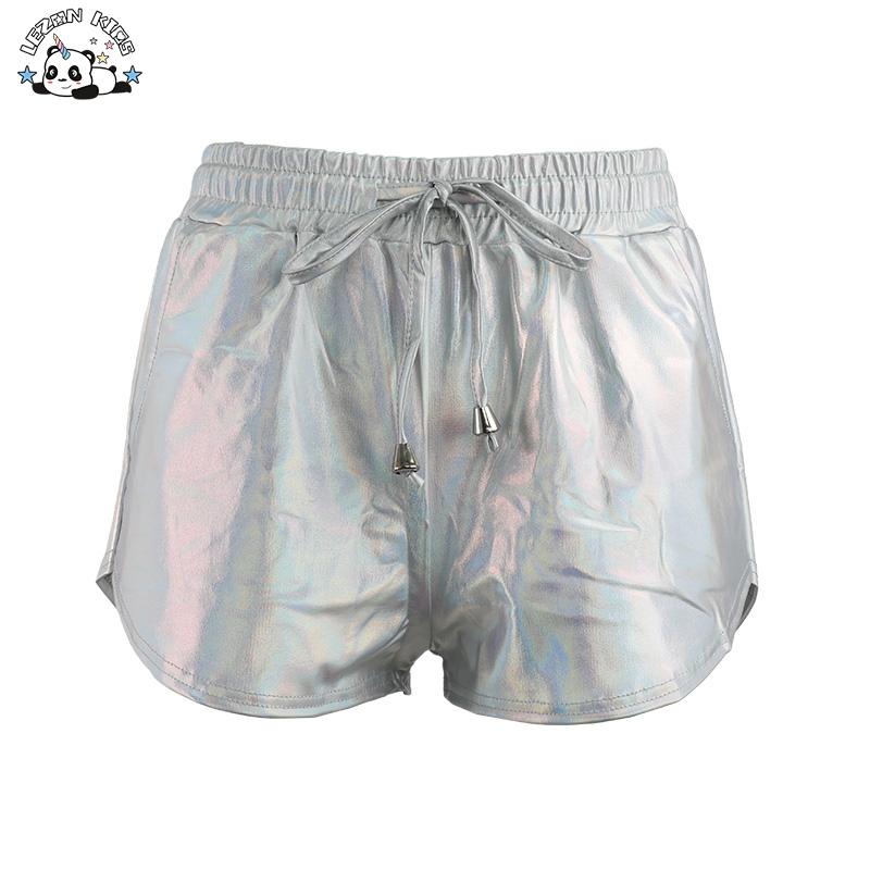 Customized Metallic Fabric Kids Shorts