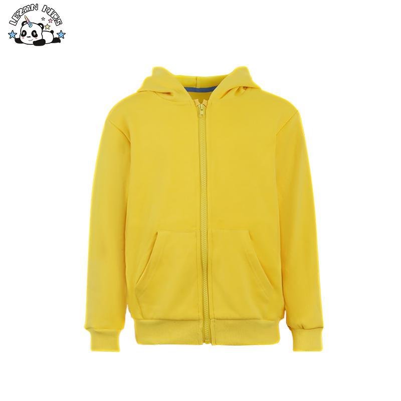 Customizable Unisex Boys Girls Children Clothing Luxury Baby Sweatshirt Hood Velour Soft Fleece Plain Hoodies