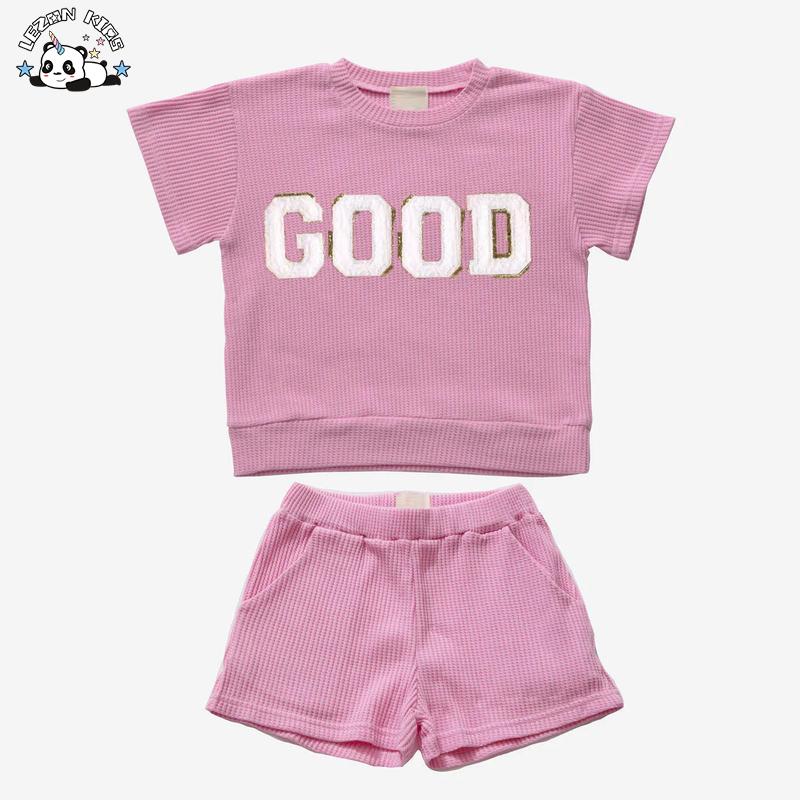 New Product Explosion Custom Letters Cute Girl Outfit Set