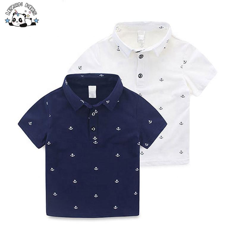 Customized Cotton Children Polo Shirt Summer Children’s Clothing Fashion Printing Boy T-shirt