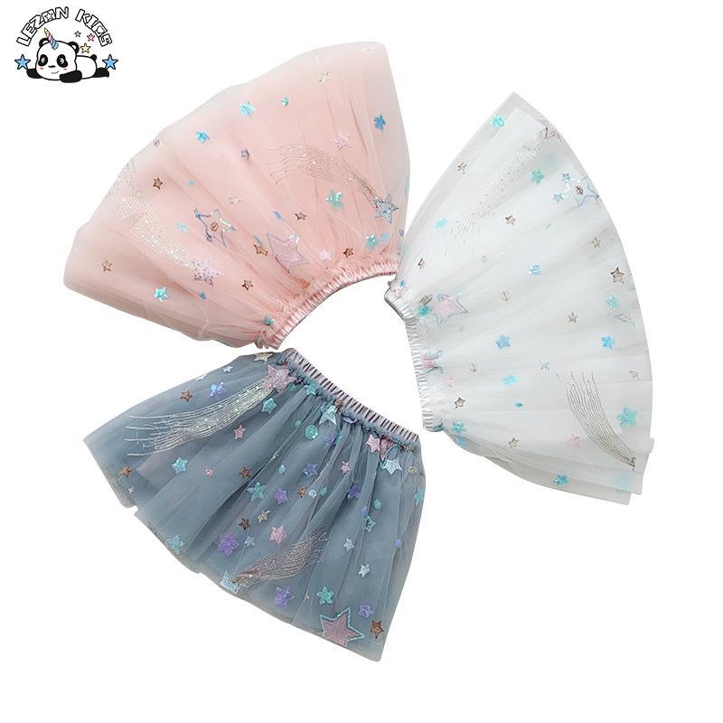 Customizable Mesh Star Print Girls Dress