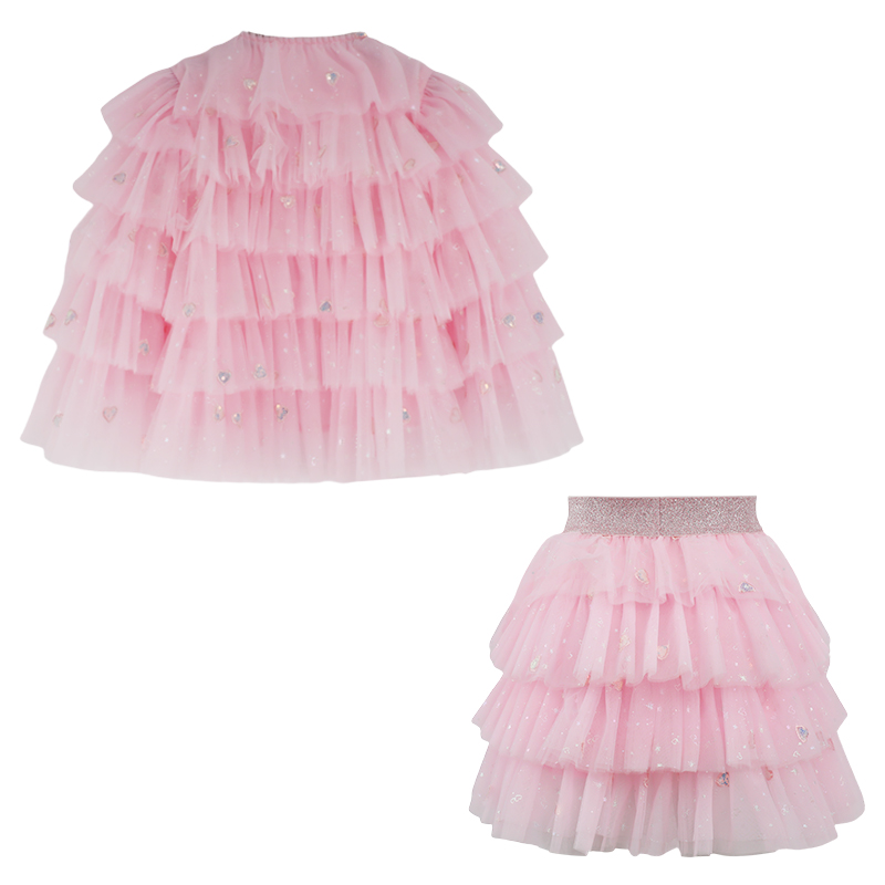Custom Girls' Lavender Sequin Ruffle Set
