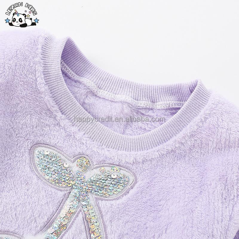 Customizable New Arrival Sequined Embroidery Custom Patterns Girls Warm Sweaters